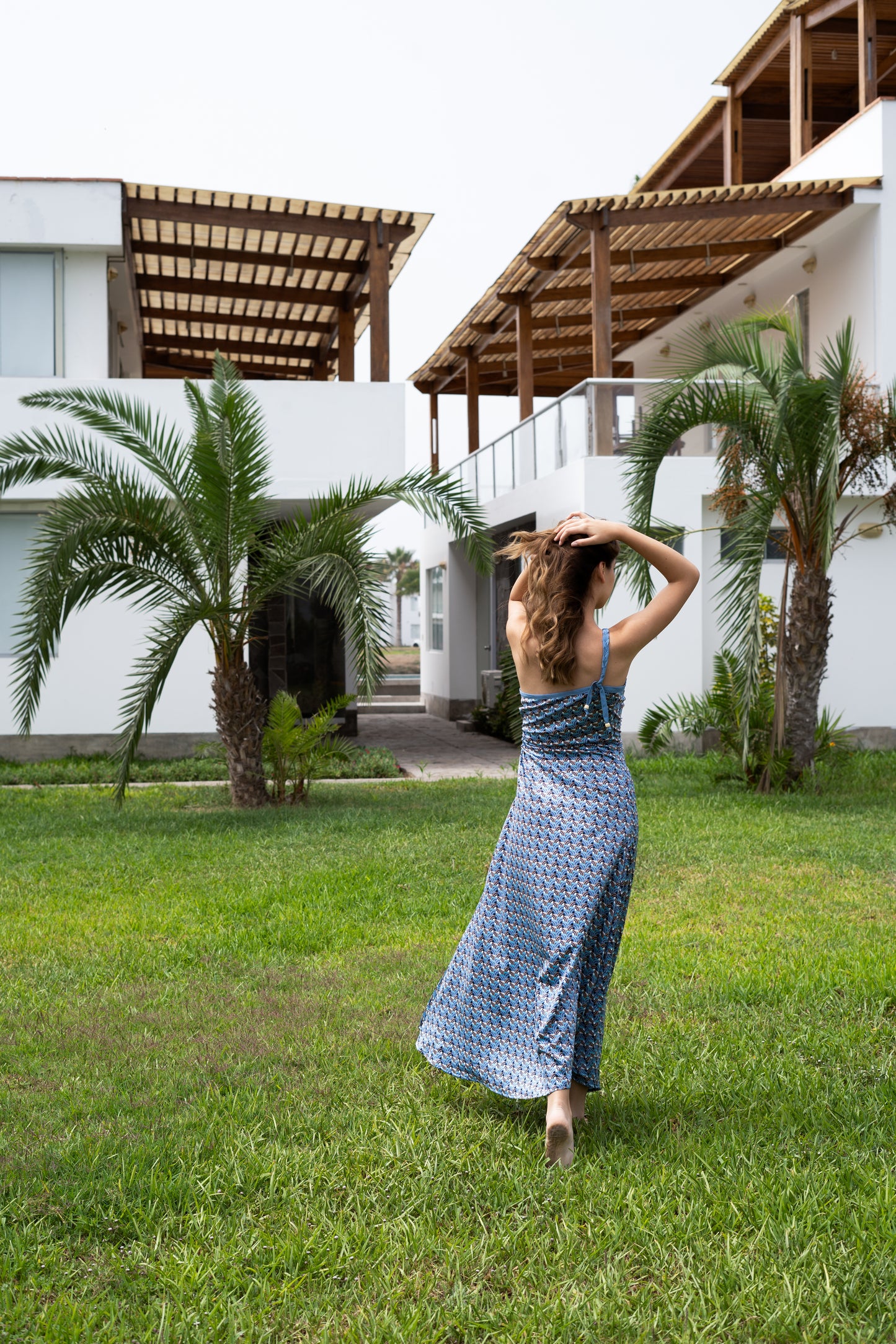 VESTIDO SOLAR CELESTE