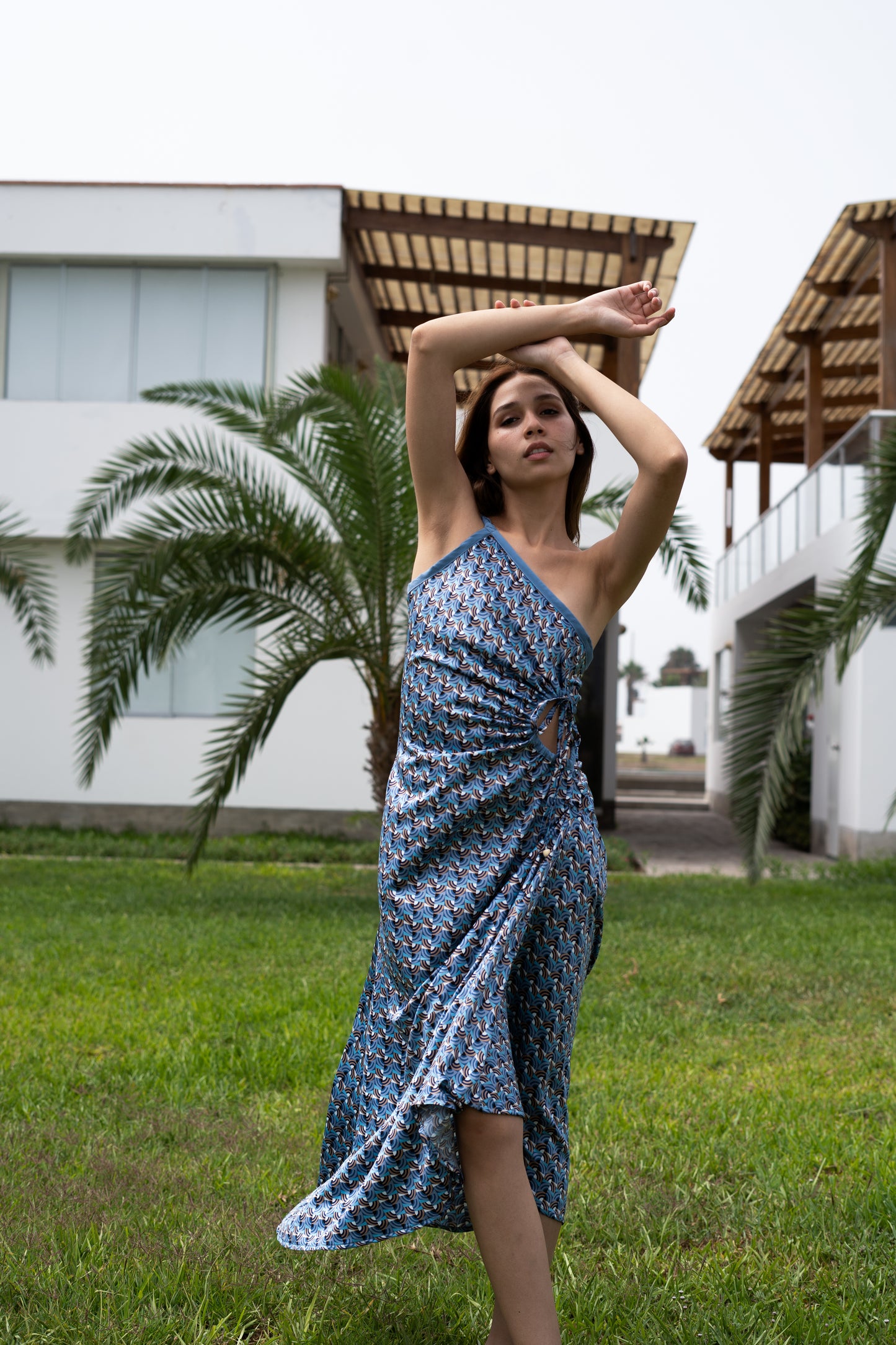 VESTIDO SOLAR CELESTE