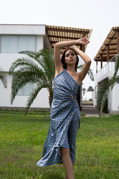 VESTIDO SOLAR CELESTE